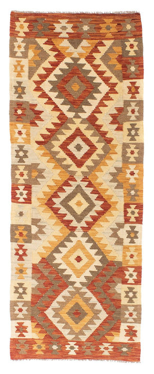 Runner Kelim Carpet - orientalisk matta - 197 x 69 cm - beige