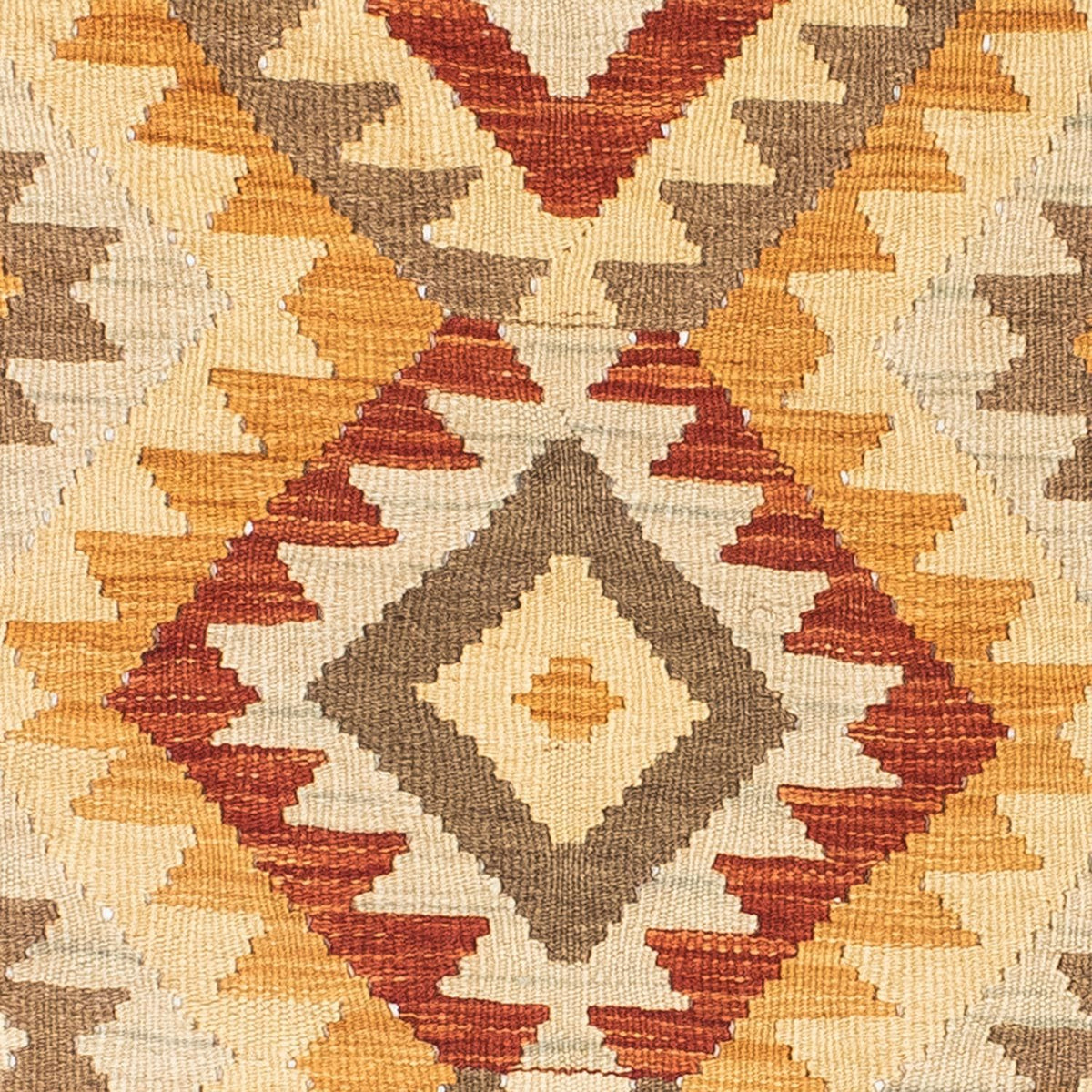 Runner Kelim Carpet - orientalisk matta - 197 x 69 cm - beige