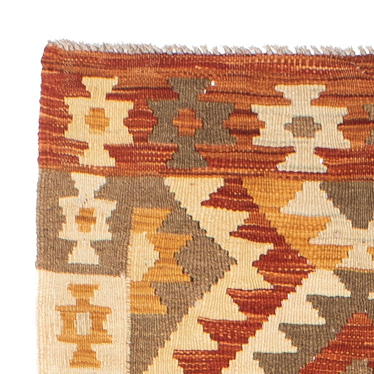 Runner Kelim Carpet - orientalisk matta - 197 x 69 cm - beige