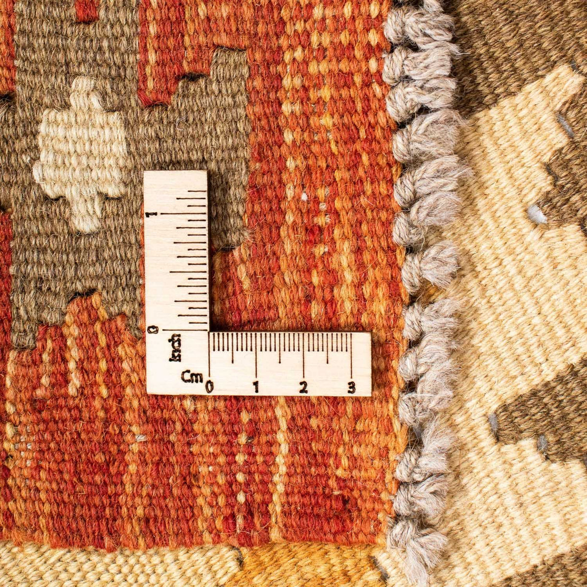 Runner Kelim Carpet - orientalisk matta - 197 x 69 cm - beige