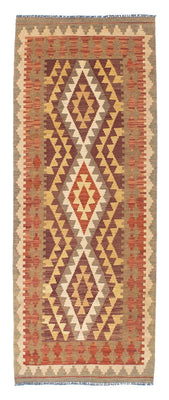 Runner Kelim Carpet - orientalisk matta - 191 x 78 cm - ljusbrun