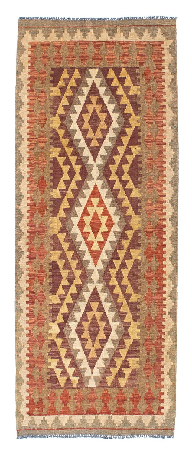 Runner Kelim Carpet - orientalisk matta - 191 x 78 cm - ljusbrun