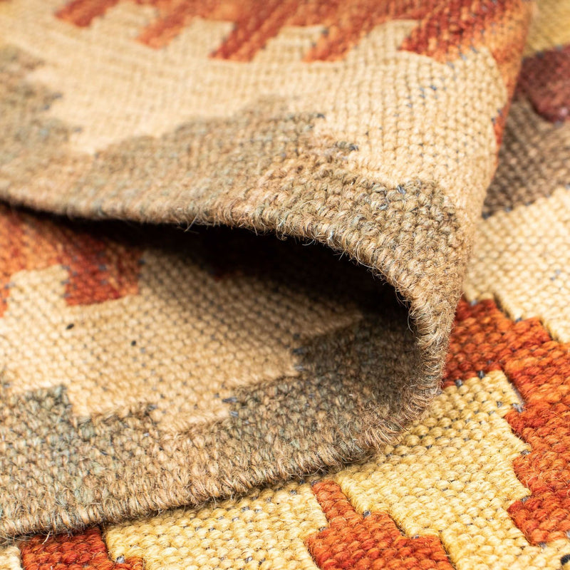 Runner Kelim Carpet - orientalisk matta - 191 x 78 cm - ljusbrun