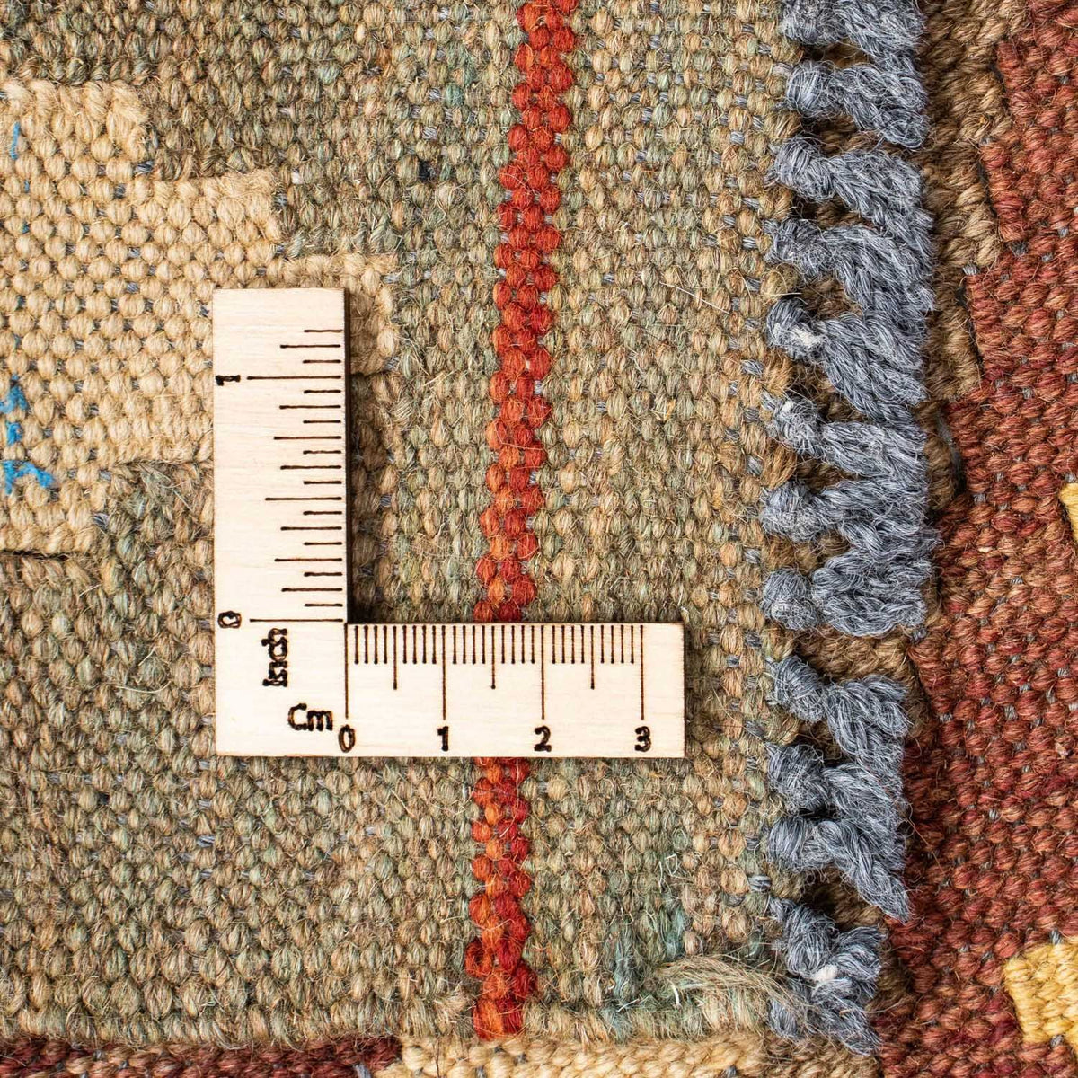 Runner Kelim Carpet - orientalisk matta - 191 x 78 cm - ljusbrun