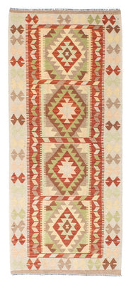 Runner Kelim Carpet - orientalisk matta - 196 x 86 cm - beige
