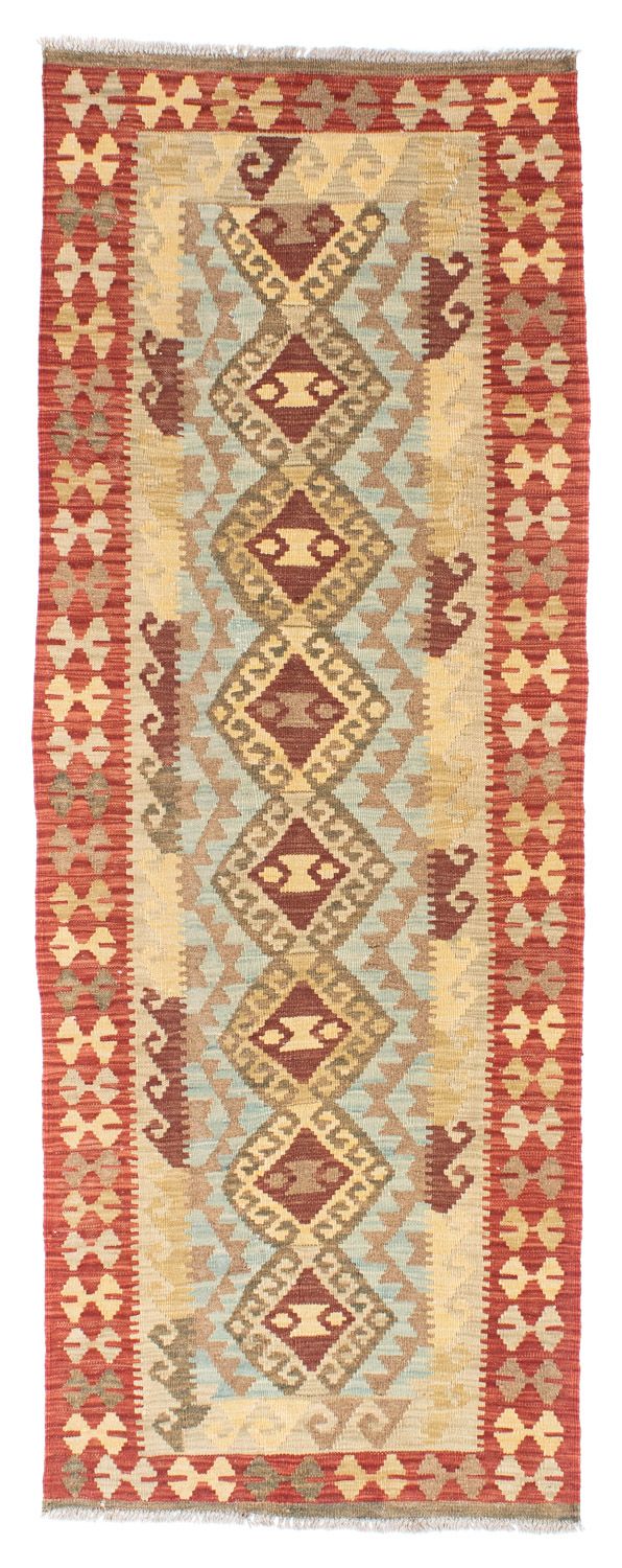 Runner Kelim Carpet - orientalisk matta - 201 x 73 cm - röd