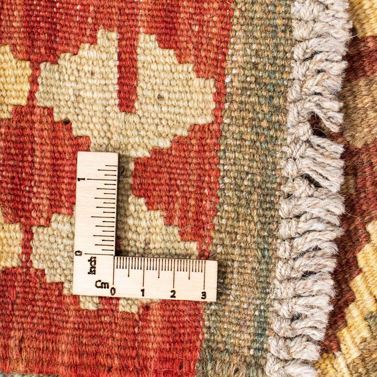 Runner Kelim Carpet - orientalisk matta - 201 x 73 cm - röd