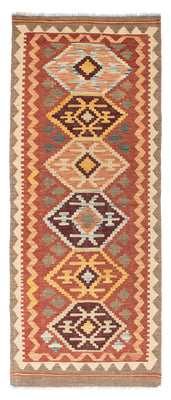 Runner Kelim Carpet - orientalisk matta - 193 x 75 cm - brun