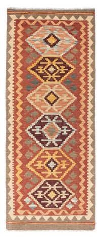 Runner Kelim Carpet - orientalisk matta - 193 x 75 cm - brun
