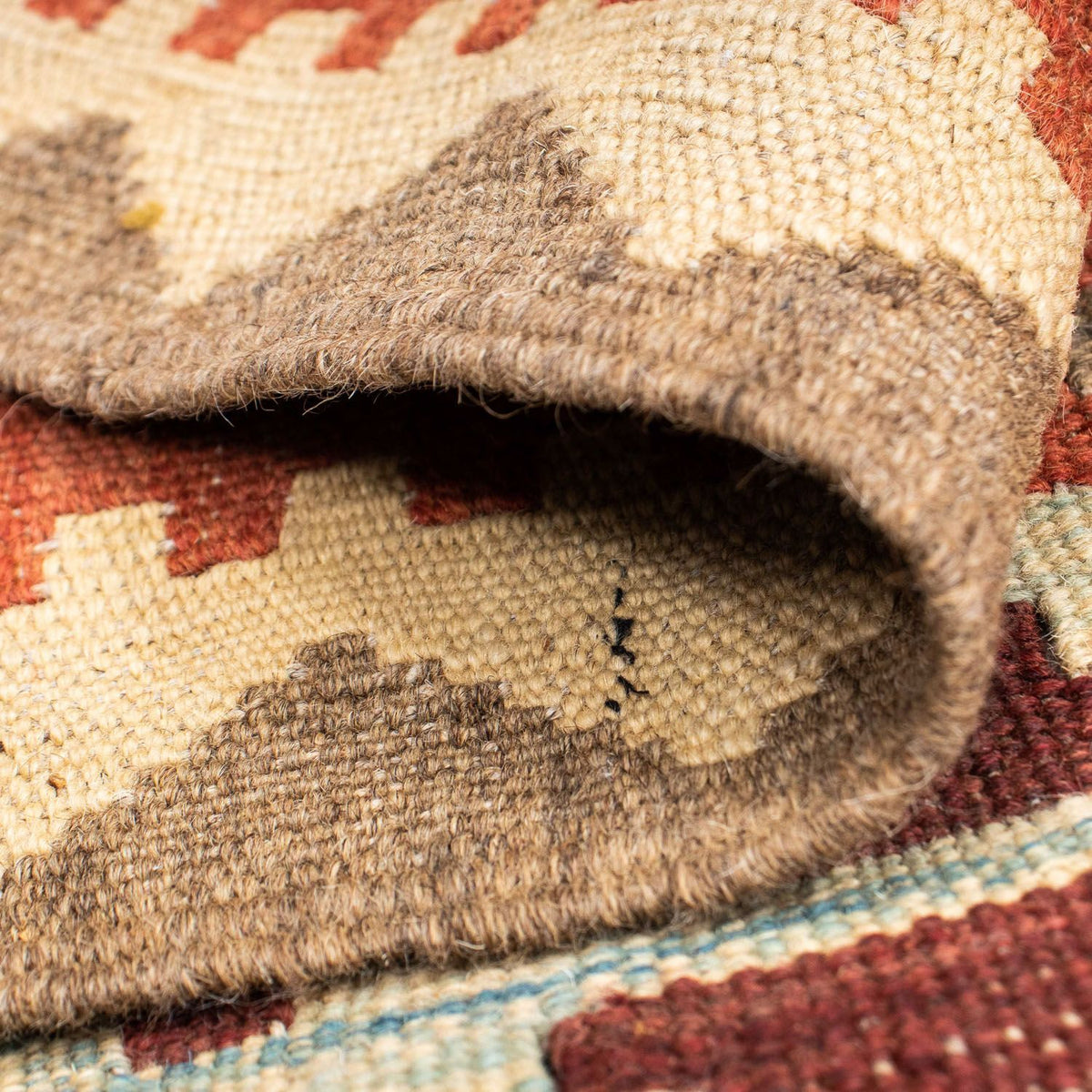 Runner Kelim Carpet - orientalisk matta - 193 x 75 cm - brun