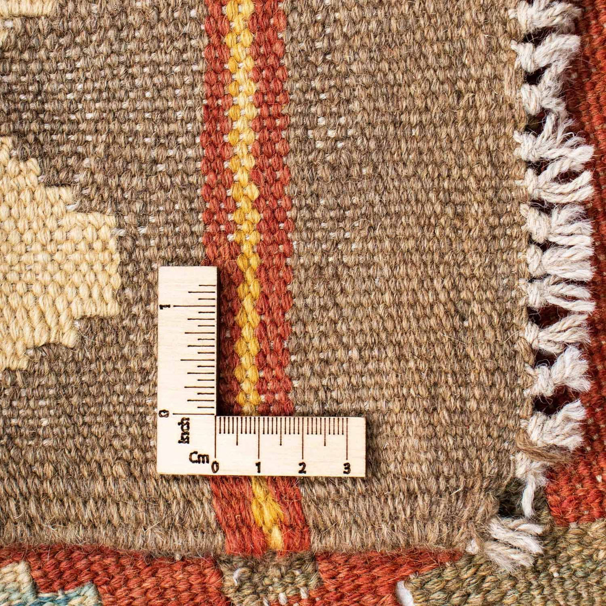 Runner Kelim Carpet - orientalisk matta - 193 x 75 cm - brun