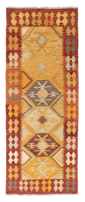 Runner Kelim Carpet - orientalisk matta - 185 x 75 cm - guld