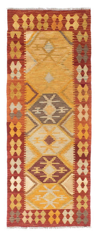 Runner Kelim Carpet - orientalisk matta - 185 x 75 cm - guld
