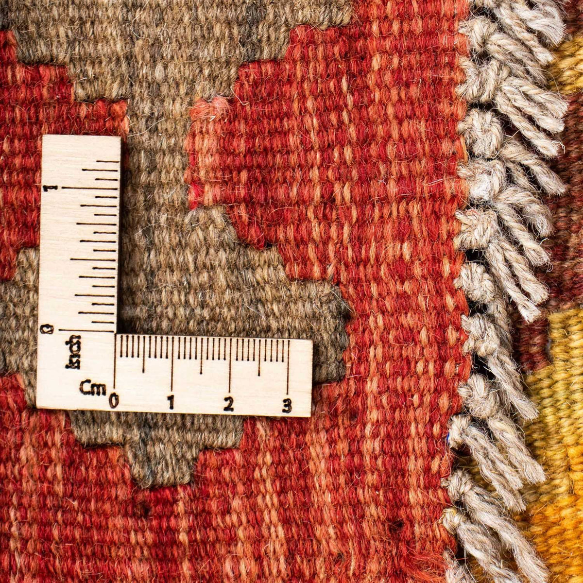 Runner Kelim Carpet - orientalisk matta - 185 x 75 cm - guld