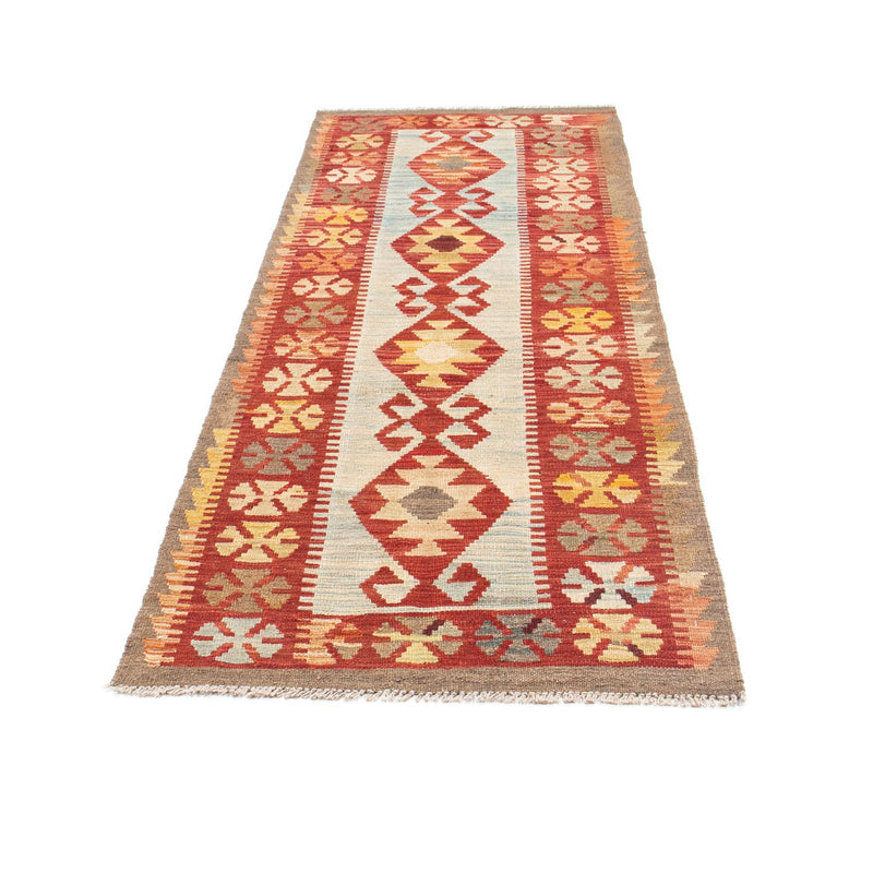 Runner Kelim Carpet - orientalisk matta - 206 x 77 cm - beige