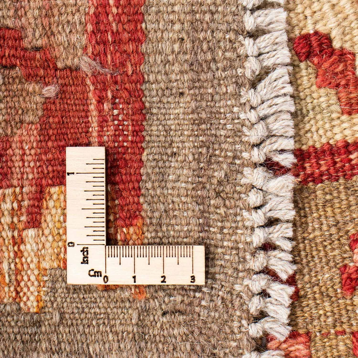 Runner Kelim Carpet - orientalisk matta - 206 x 77 cm - beige