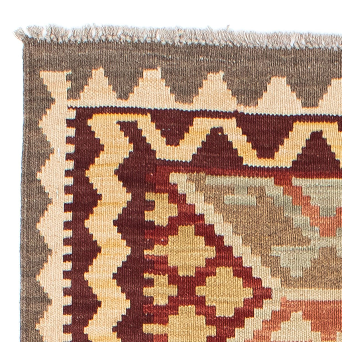 Runner Kelim Carpet - orientalisk matta - 202 x 73 cm - beige