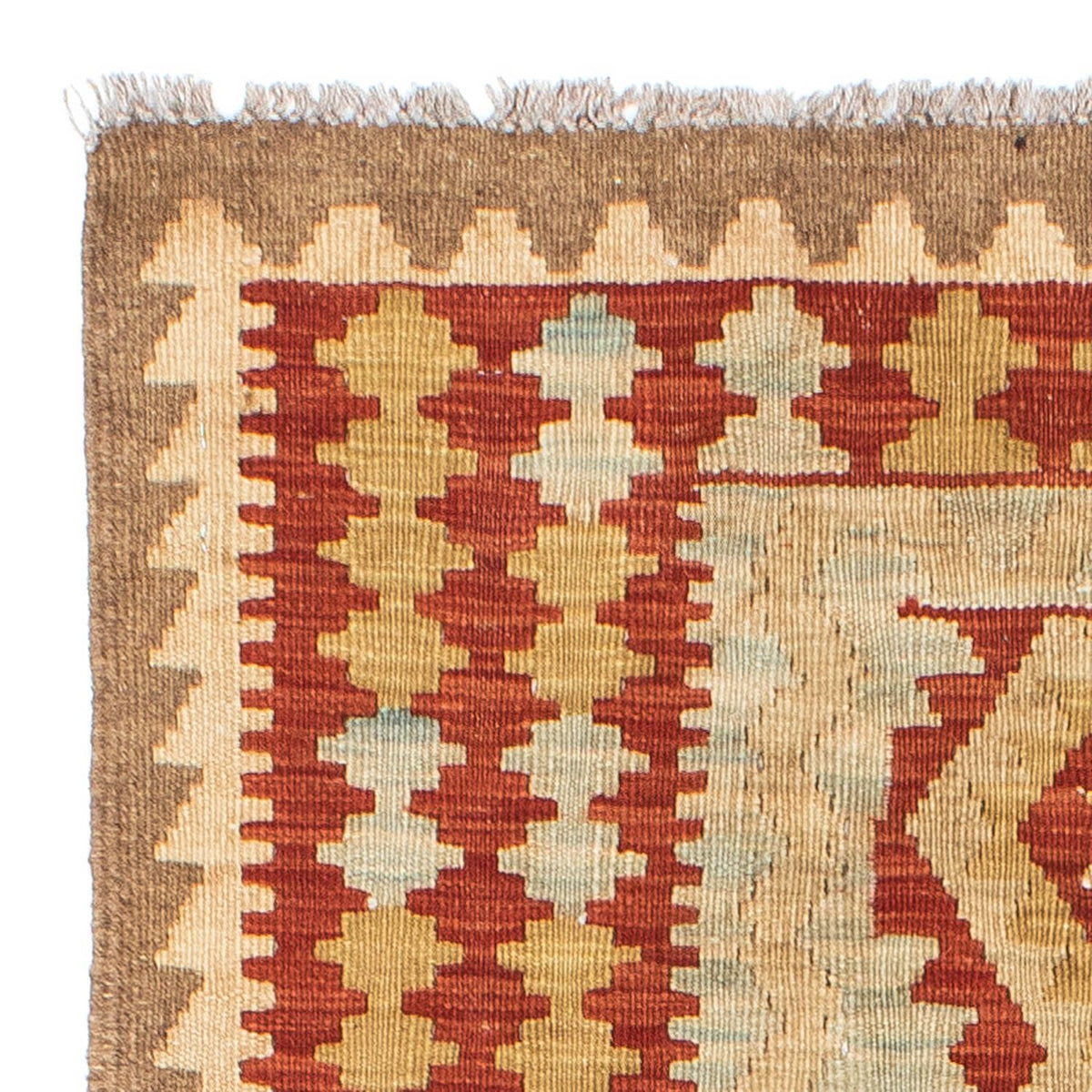 Runner Kelim Carpet - orientalisk matta - 200 x 85 cm - beige