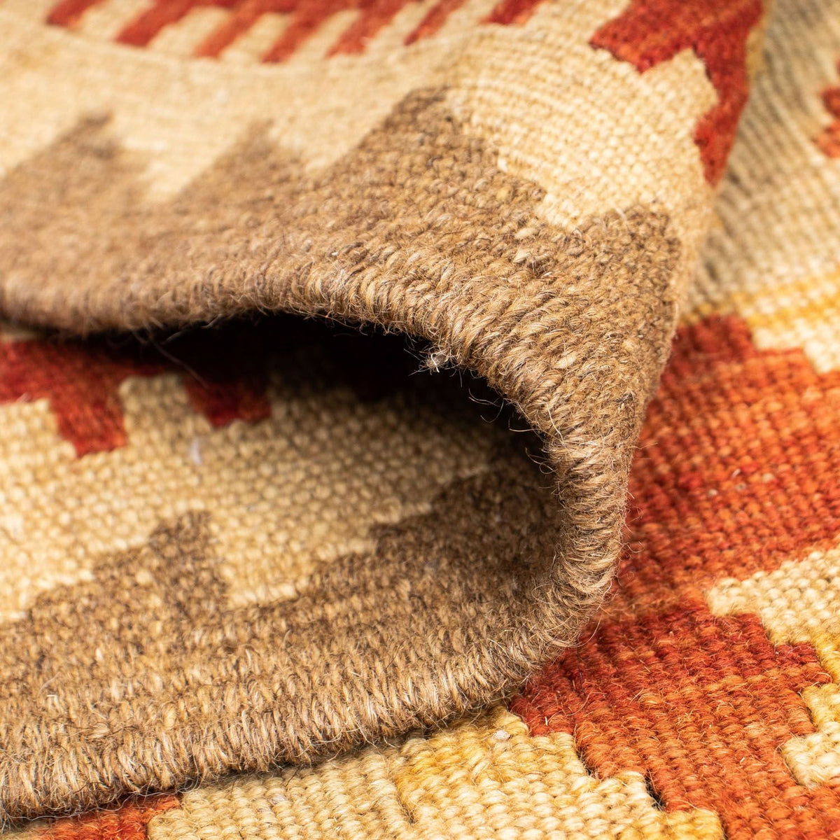 Runner Kelim Carpet - orientalisk matta - 200 x 85 cm - beige