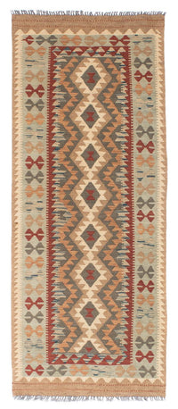 Runner Kelim Carpet - orientalisk matta - 198 x 80 cm - ljusbrun