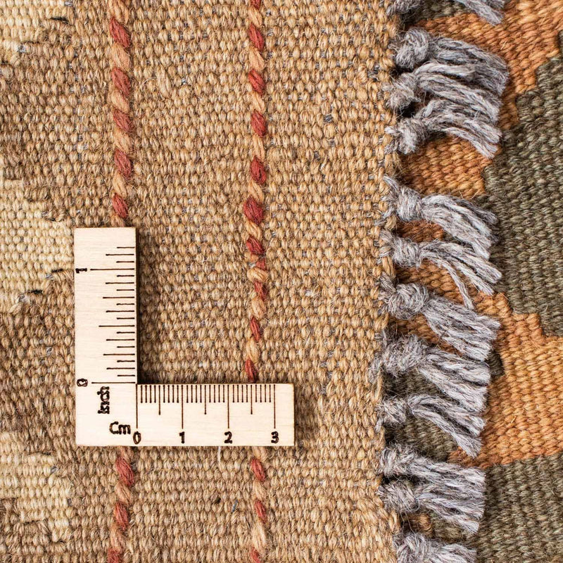 Runner Kelim Carpet - orientalisk matta - 198 x 80 cm - ljusbrun