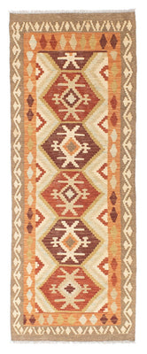 Runner Kelim Carpet - orientalisk matta - 203 x 73 cm - beige