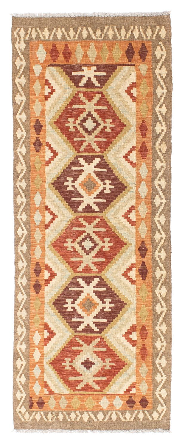 Runner Kelim Carpet - orientalisk matta - 203 x 73 cm - beige