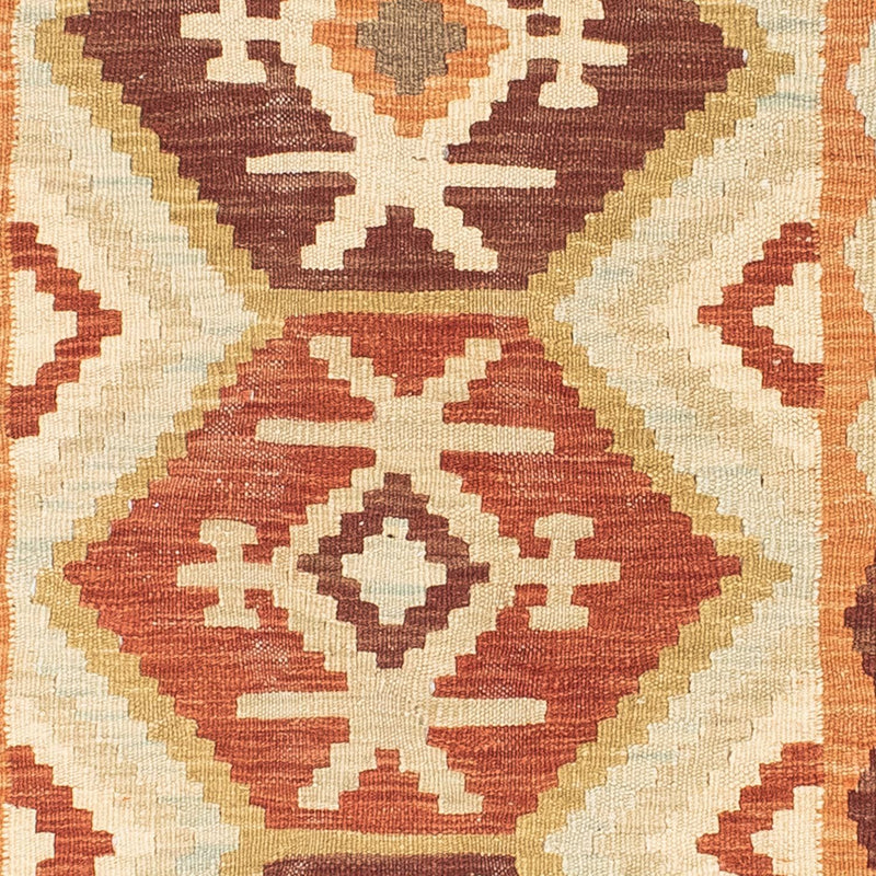 Runner Kelim Carpet - orientalisk matta - 203 x 73 cm - beige