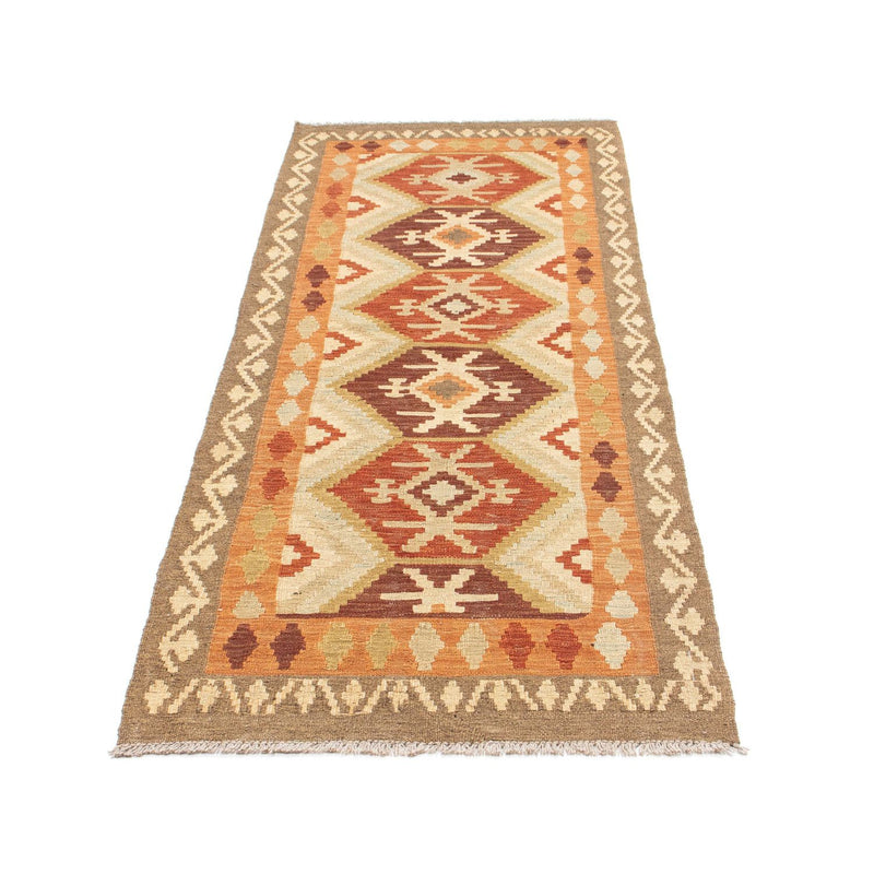 Runner Kelim Carpet - orientalisk matta - 203 x 73 cm - beige