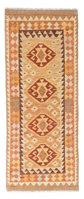 Runner Kelim Carpet - orientalisk matta - 189 x 75 cm - ljusbrun