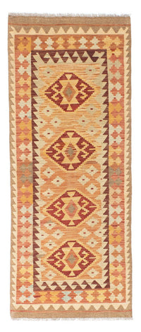 Runner Kelim Carpet - orientalisk matta - 189 x 75 cm - ljusbrun
