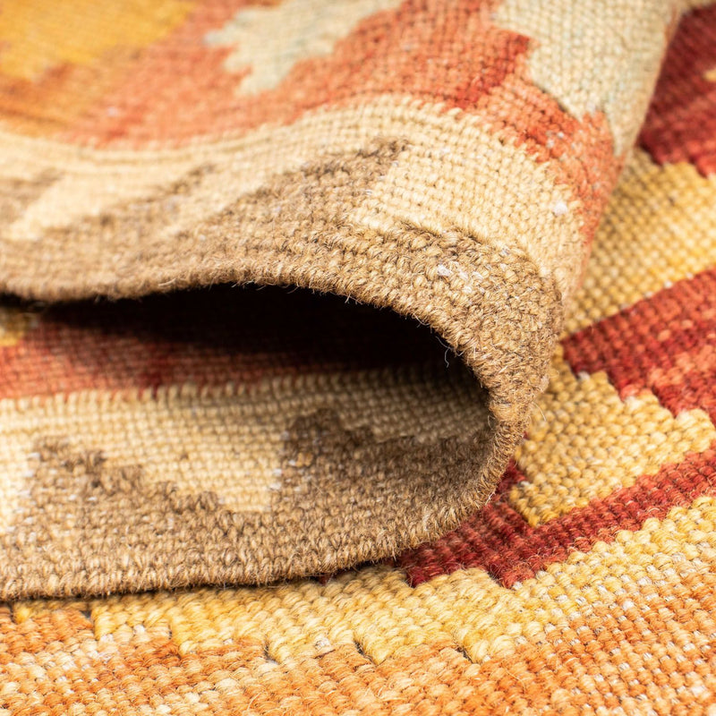 Runner Kelim Carpet - orientalisk matta - 189 x 75 cm - ljusbrun