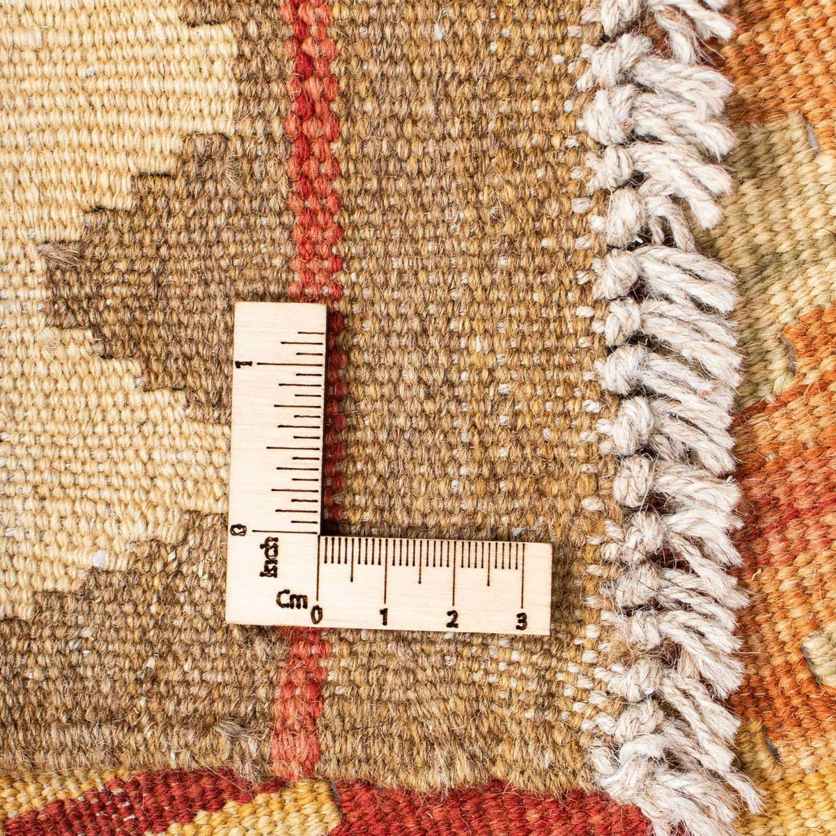 Runner Kelim Carpet - orientalisk matta - 189 x 75 cm - ljusbrun