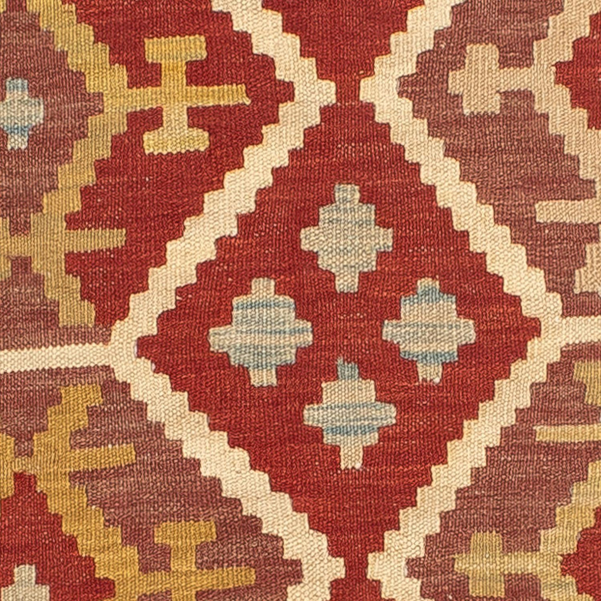 Kelim Carpet - orientalisk matta - 199 x 147 cm - flerfärgad
