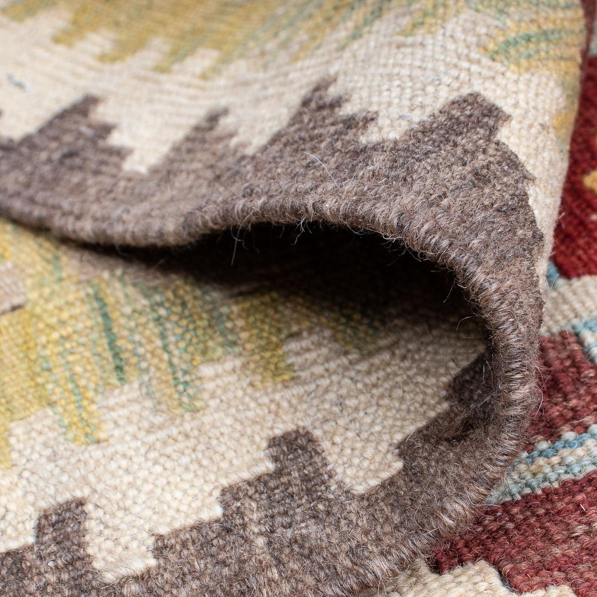 Kelim Carpet - orientalisk matta - 199 x 147 cm - flerfärgad