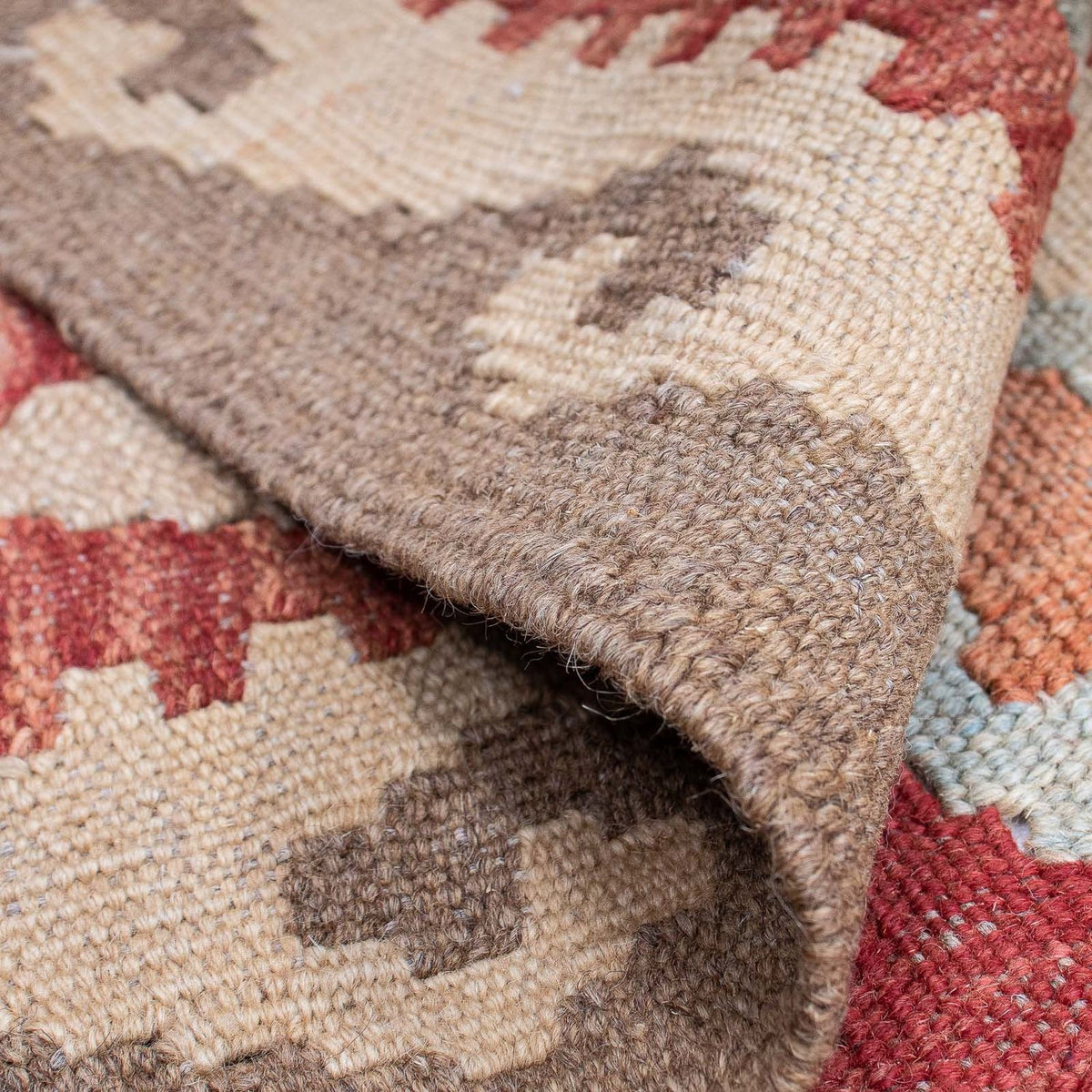 Kelim Carpet - orientalisk matta - 203 x 145 cm - flerfärgad