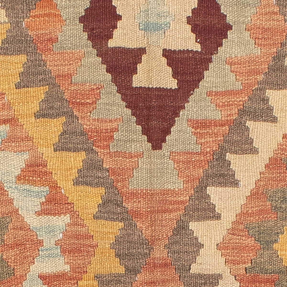 Kelim Carpet - orientalisk matta - 202 x 147 cm - flerfärgad