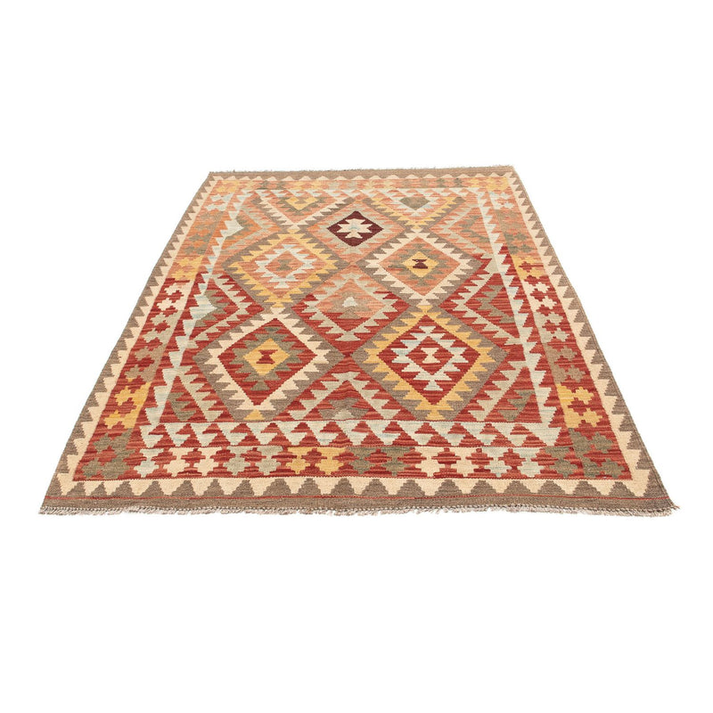 Kelim Carpet - orientalisk matta - 202 x 147 cm - flerfärgad