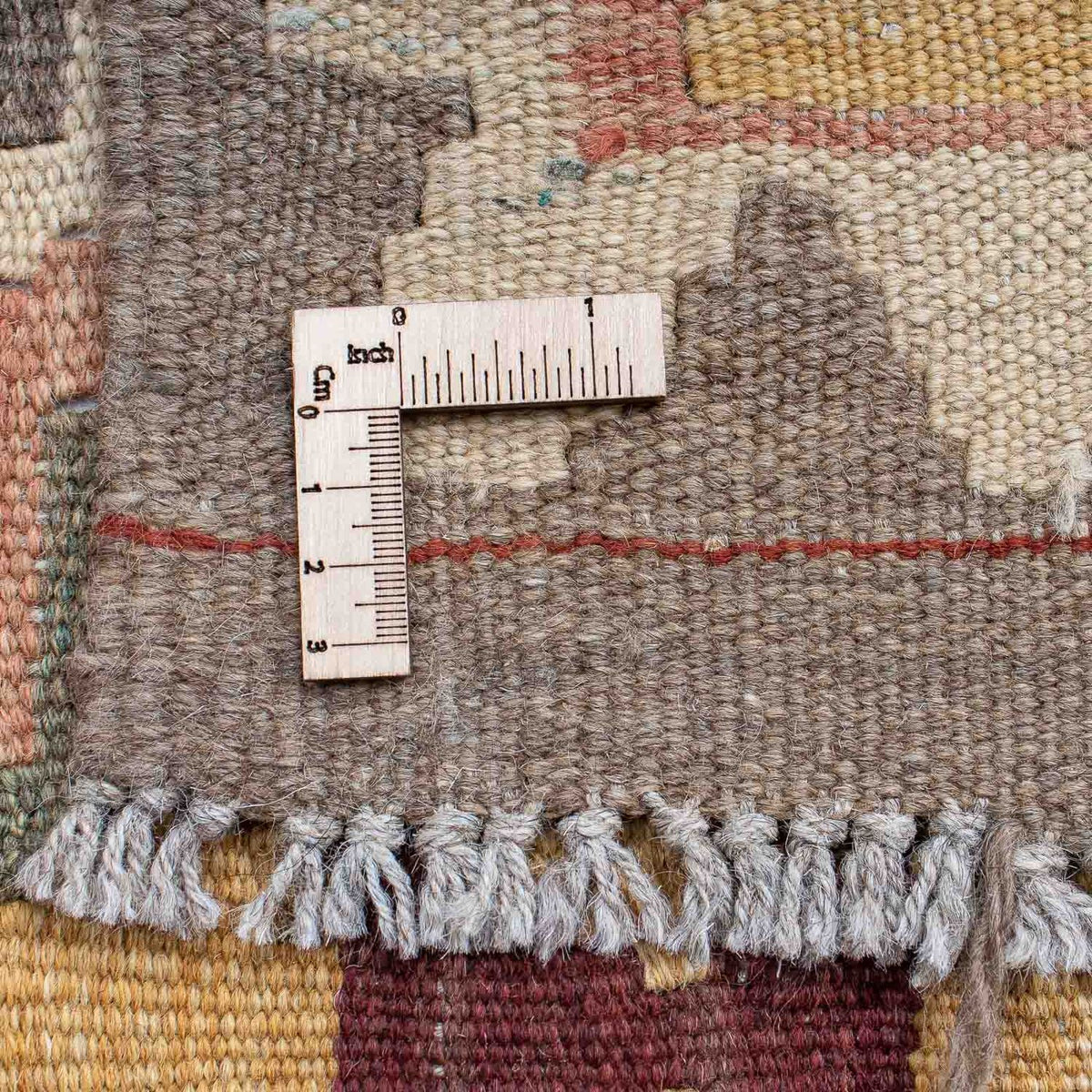 Kelim Carpet - orientalisk matta - 202 x 147 cm - flerfärgad