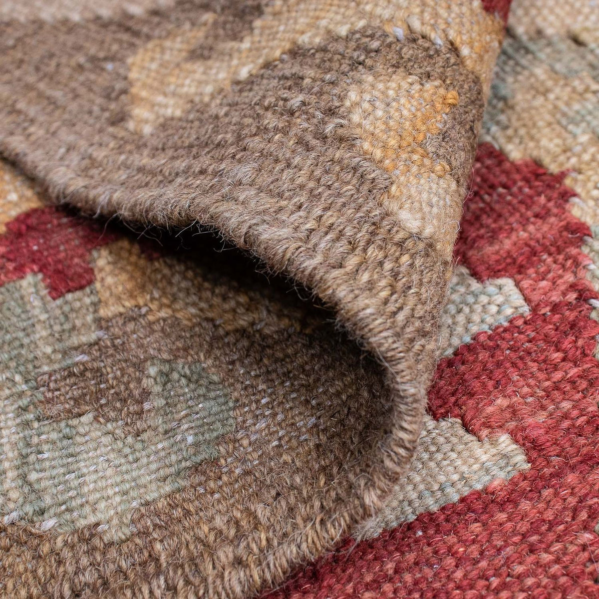 Kelim Carpet - orientalisk matta - 188 x 148 cm - flerfärgad