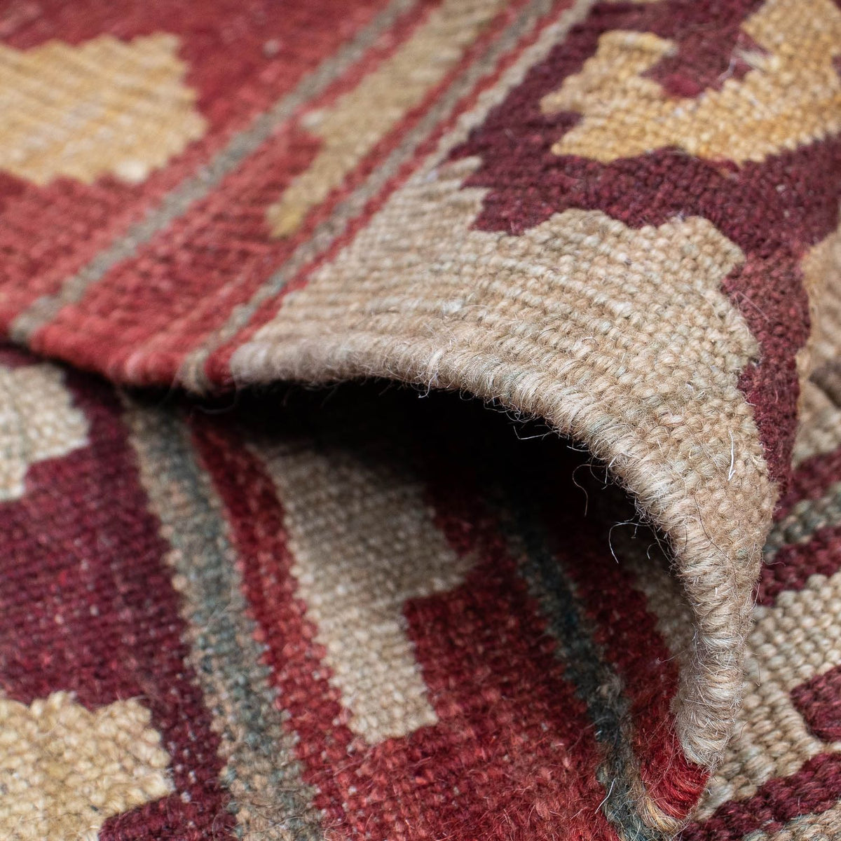 Kelim Carpet - orientalisk matta - 202 x 147 cm - flerfärgad