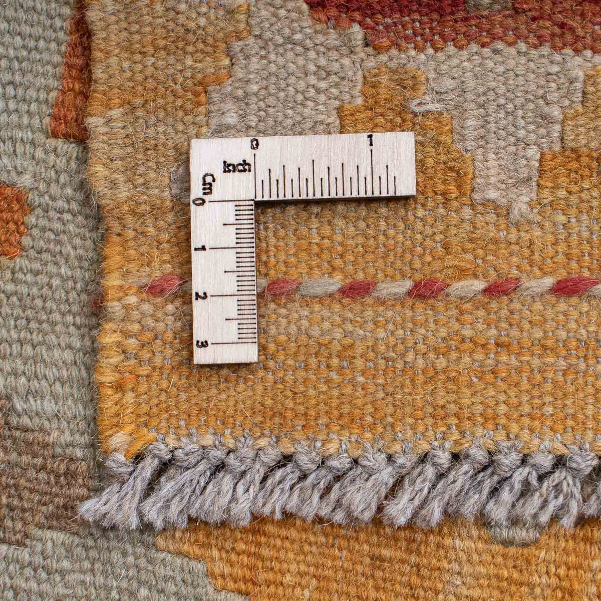 Kelim Carpet - orientalisk matta - 206 x 141 cm - flerfärgad