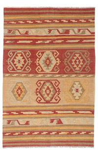 Kelim Carpet - orientalisk matta - 211 x 149 cm - flerfärgad