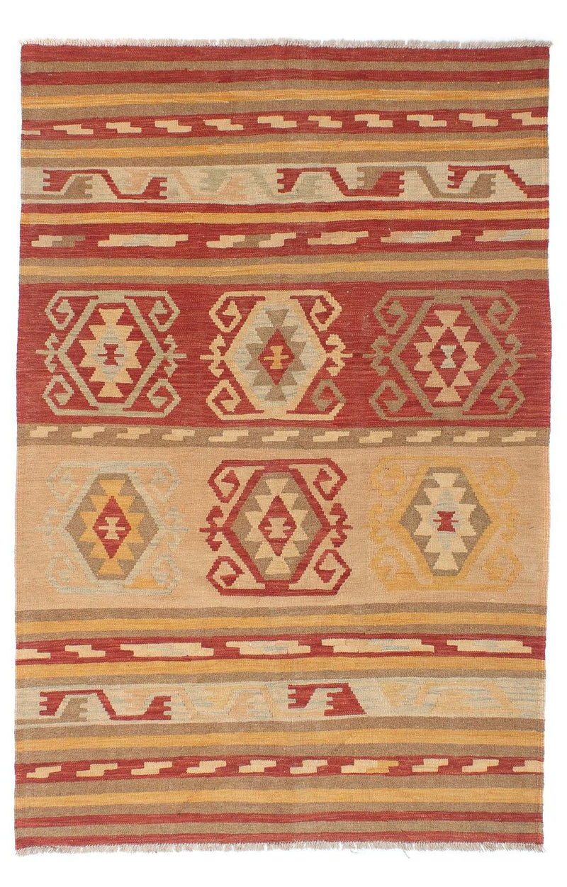 Kelim Carpet - orientalisk matta - 211 x 149 cm - flerfärgad