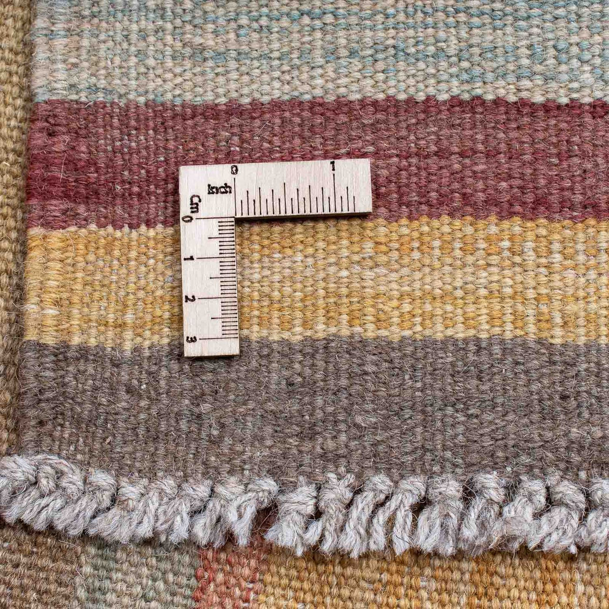 Kelim Carpet - orientalisk matta - 202 x 142 cm - flerfärgad