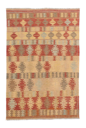 Kelim Carpet - orientalisk matta - 196 x 152 cm - flerfärgad