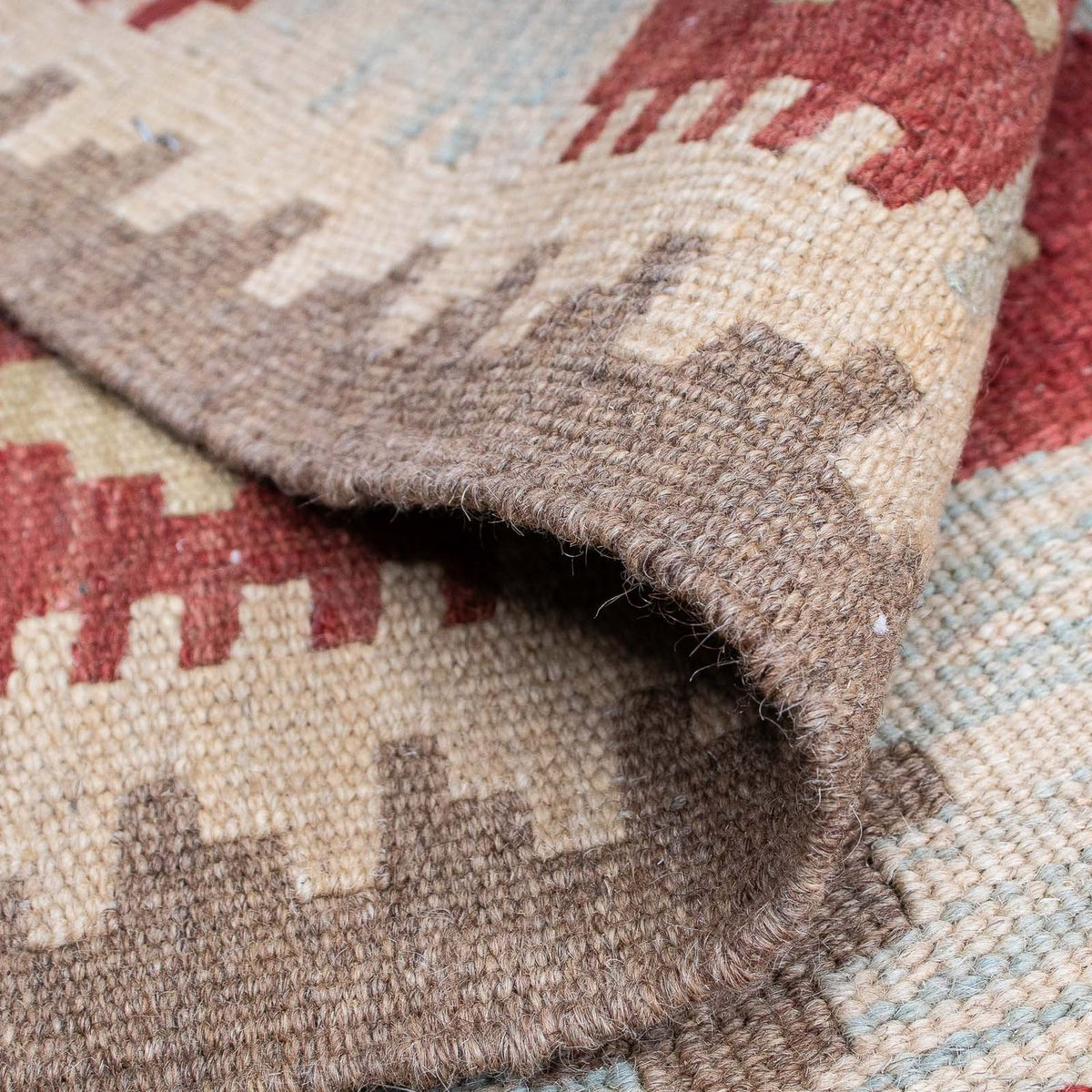 Kelim Carpet - orientalisk matta - 201 x 142 cm - flerfärgad