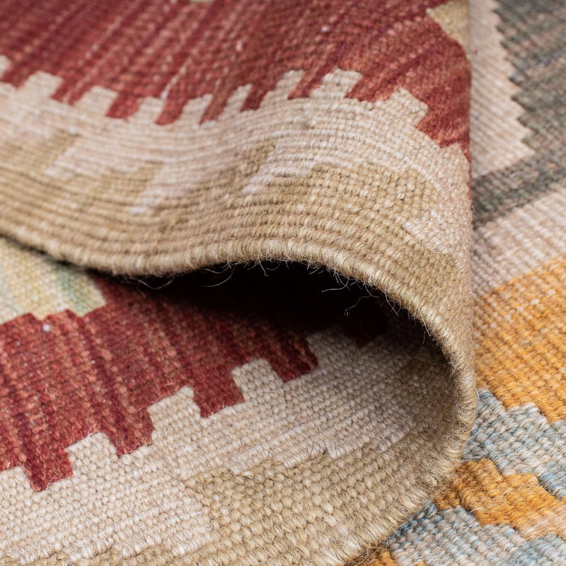 Kelim Carpet - orientalisk matta - 195 x 146 cm - flerfärgad