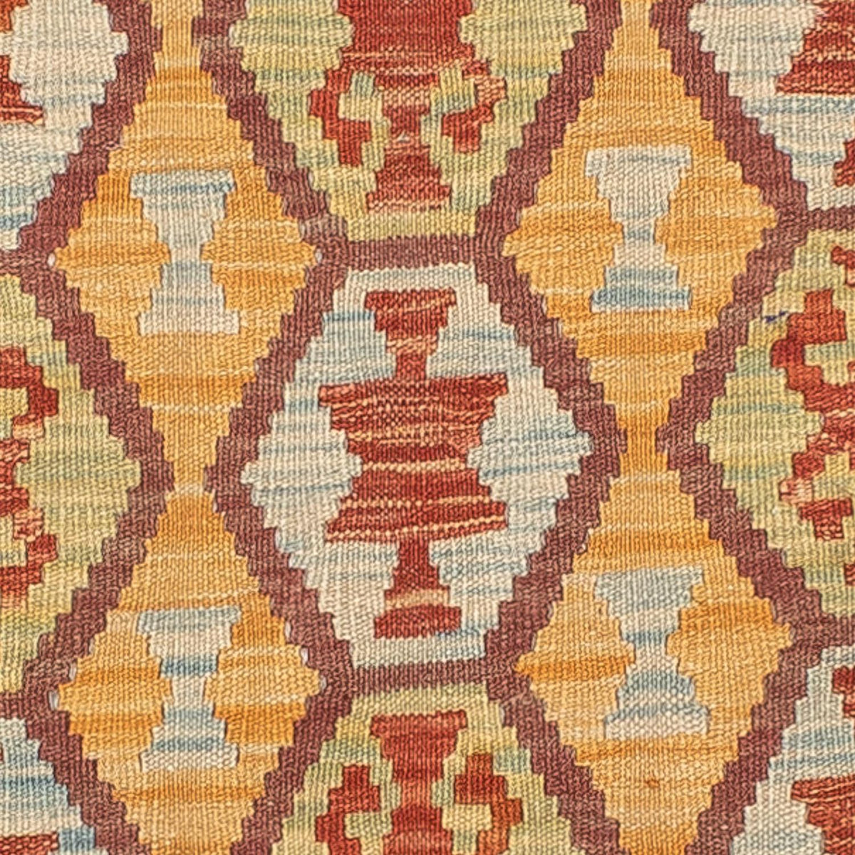 Kelim Carpet - orientalisk matta - 201 x 146 cm - flerfärgad