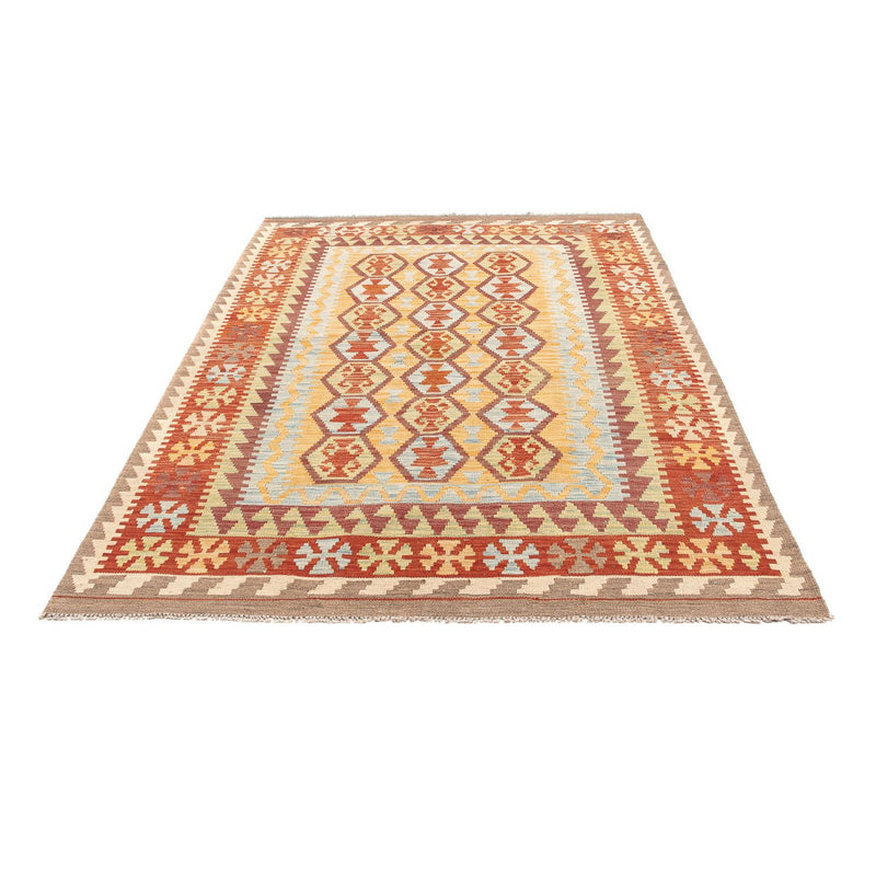 Kelim Carpet - orientalisk matta - 201 x 146 cm - flerfärgad